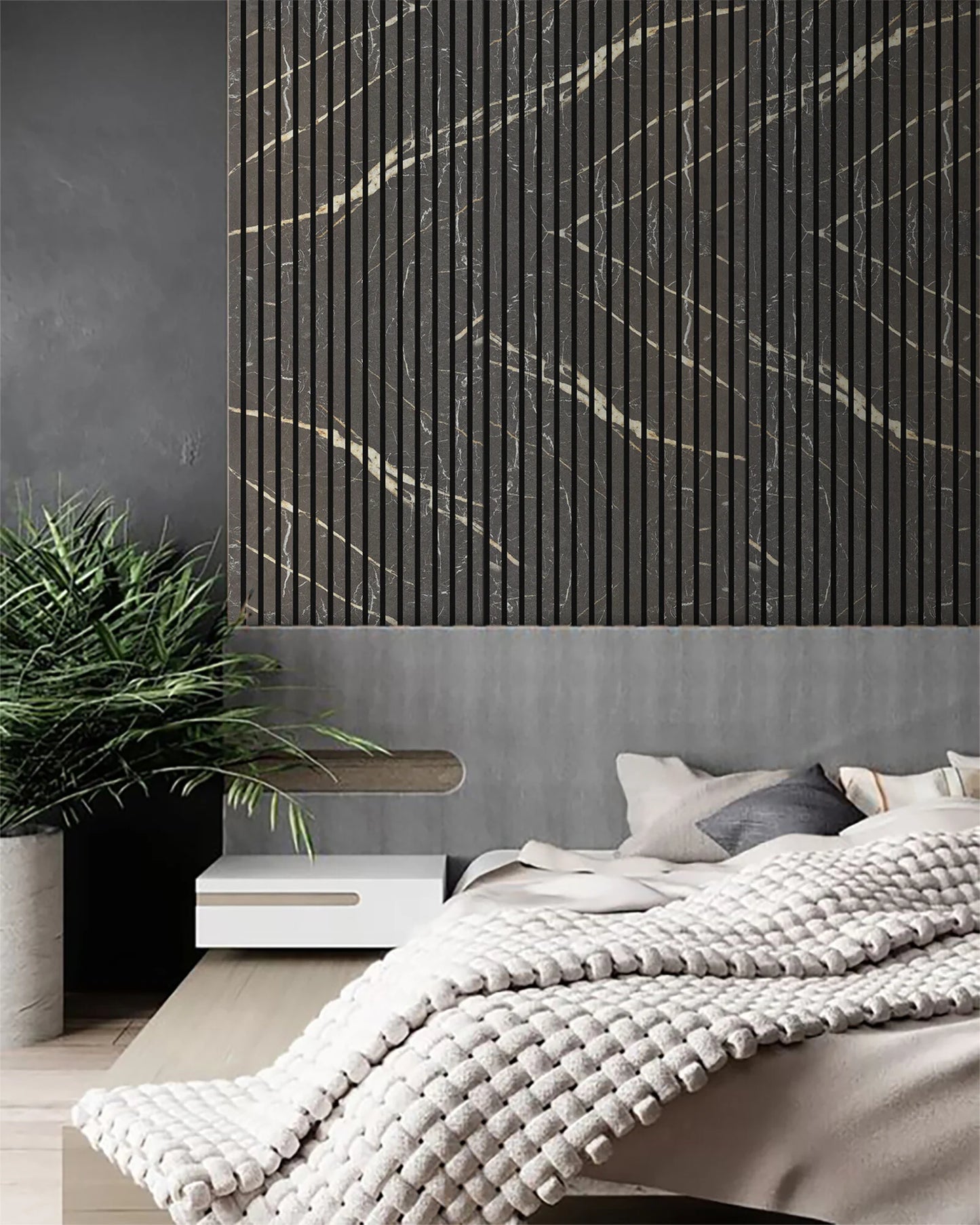 MARMER BLACK | Akoestische wandpanelen