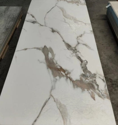 Wit Goud Mat | PVC Wandpaneel