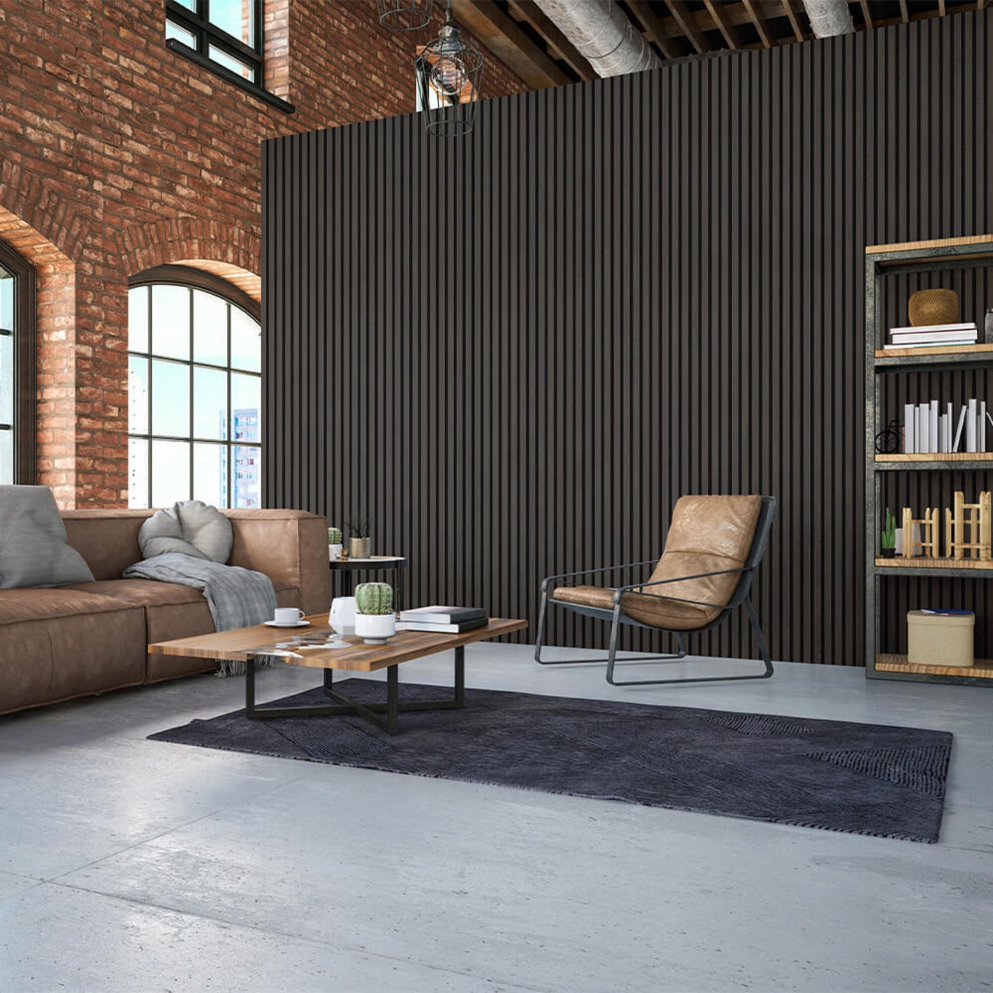 DEEP BLACK OAK | Akoestische wandpanelen