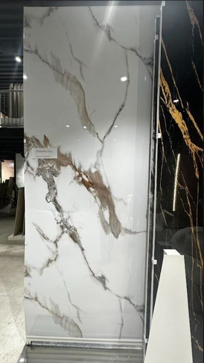 Wit Goud Hoogglans | PVC Wandpaneel